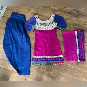 Indian Pakistani 3 Piece Salwar Suit Dress